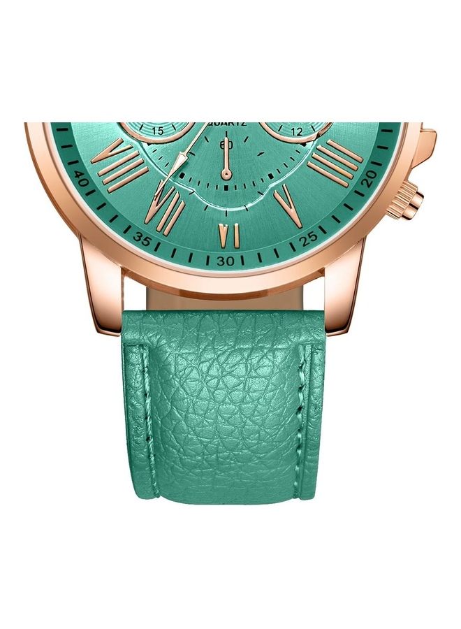 Elanova - Leather Analog Wrist Watch - Image 1