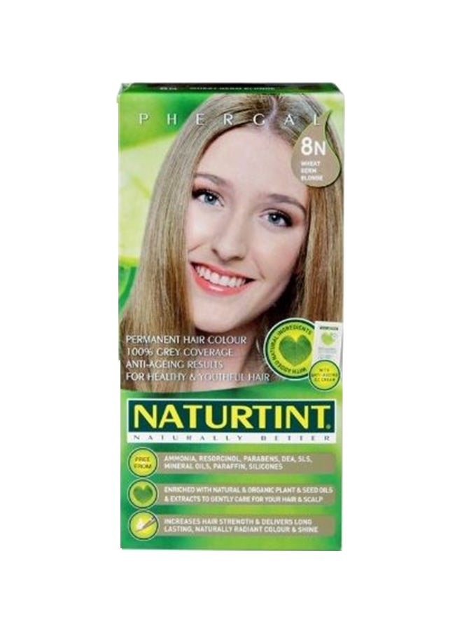 NATURTINT Naturally Permanent Hair Colour 8N Wheat Germ Blonde 165ml  - Image 1