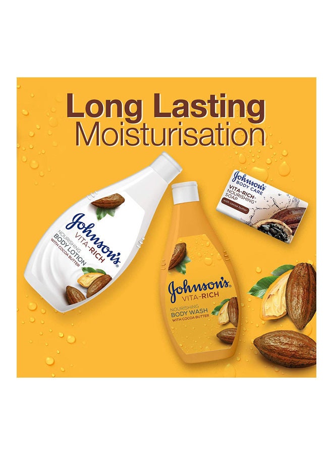 جونسون لوشن فيتا ريتش لتغذية البشرة بخلاصة زبدة الكاكاو شفاف 250ملليلتر - Image 2