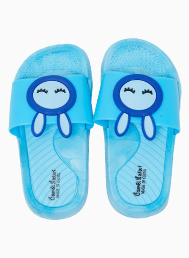 Camel Safari - Non-Slip Summer Beach Slides Arctic Blue - Image 1