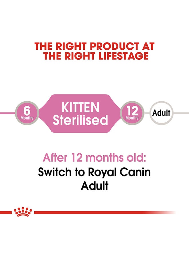 ROYAL CANIN Feline Health Nutrition Kitten Sterilisedgravy Wet Food Pouches 85g Pack Of 12  - Image 5