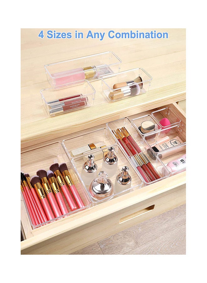 Generic 12-Piece Desk Drawer Organizer Trays Clear 25x24.5x12cm  - Image 5