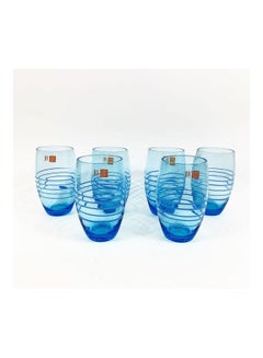 IVV 6-Piece Tall Ring Tumbler Set Turquoise Blue  - Image 3