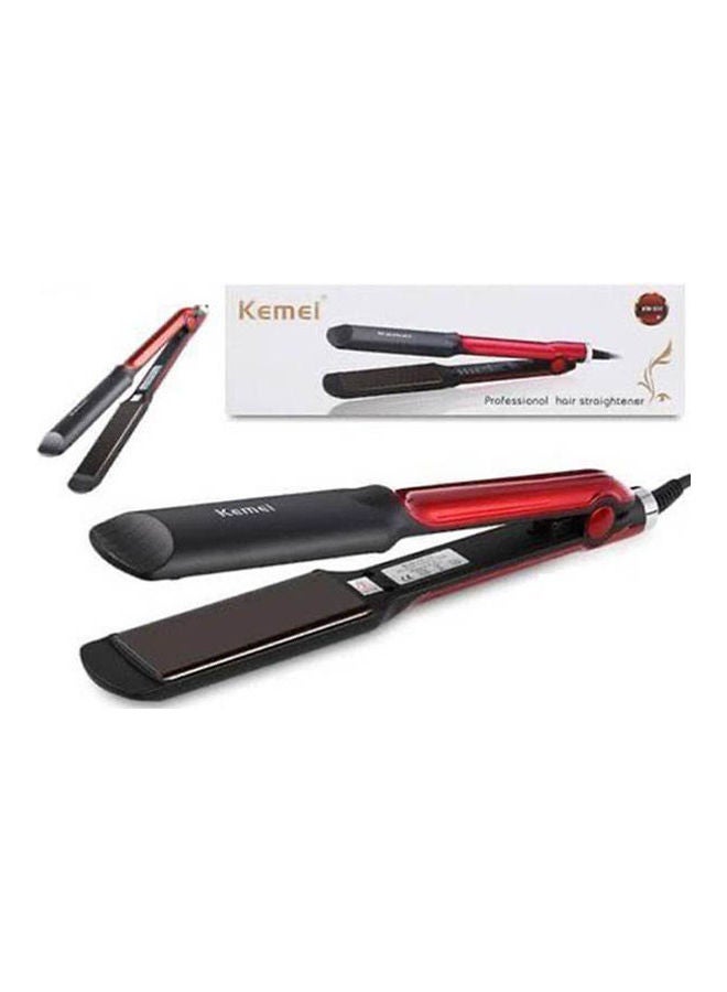 Kemei Fashion Hair Straightener Red 