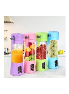 Mini Portable Juice Smoothie Blender with Bottles, USB Rechargeable Electric Fruit Juicer Handheld Smoothie Maker Blender Juice Cup Bottle Mixer Multicolour 380ml