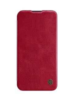 Qin Pro Leather Case Hard Back Cover For Apple Iphone13 Red