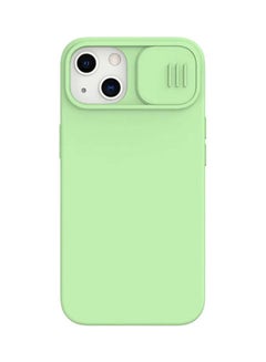 Camshield Silky Magnetic Silicone Case Hard Back Cover For Apple Iphone13 Mint Green