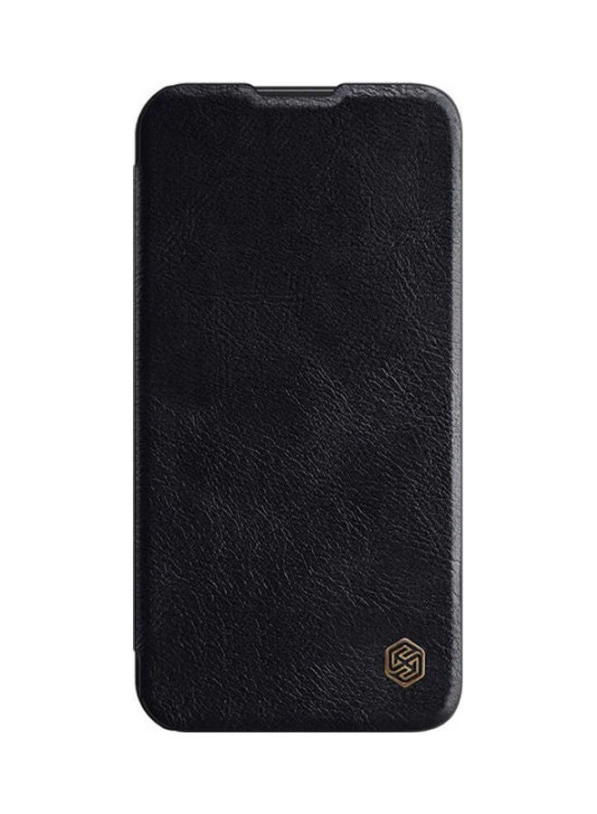 نيلكين غطاء حماية خلفي تشين برو صلب من الجلد لهاتف أبل آيفون 13 أسود - Image 1