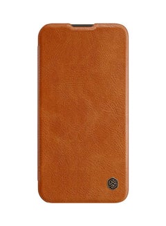 Qin Pro Leather Case Hard Back Cover For Apple Iphone13 Brown