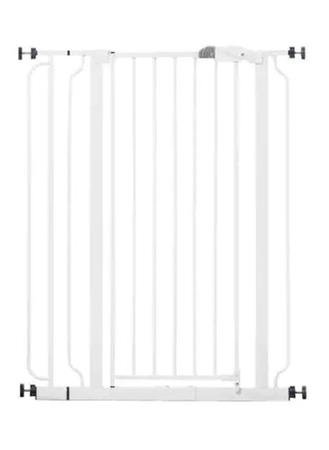 Easy Step Extra Tall Adjustable Baby Quick Install Auto Close - White