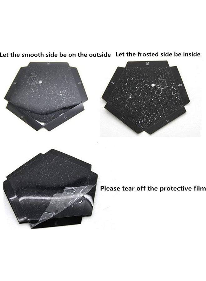 Star Projector LED Night Light Black 20.5x28.3x5.5cm