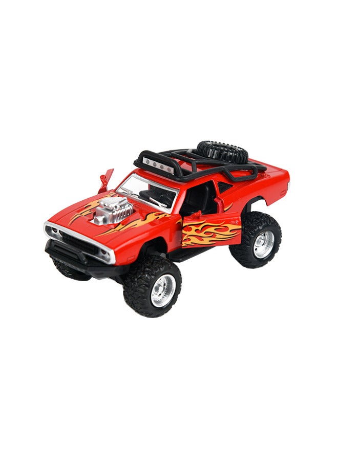 Monster Pull Back Diecast Car With Light And Sound - Assorted 15.5 x 7 x 7cm