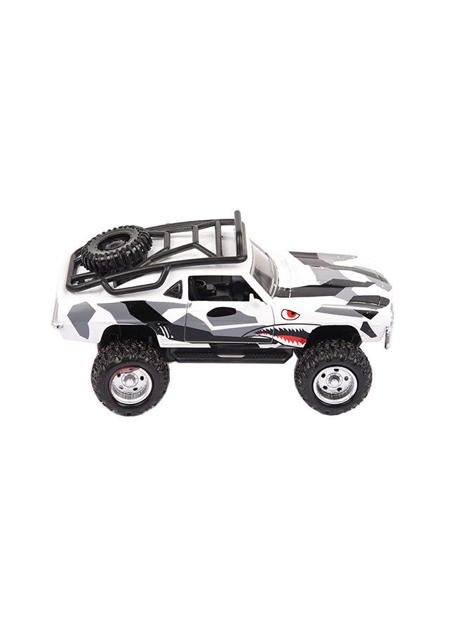 Monster Pull Back Diecast Car With Light And Sound - Assorted 15.5 x 7 x 7cm