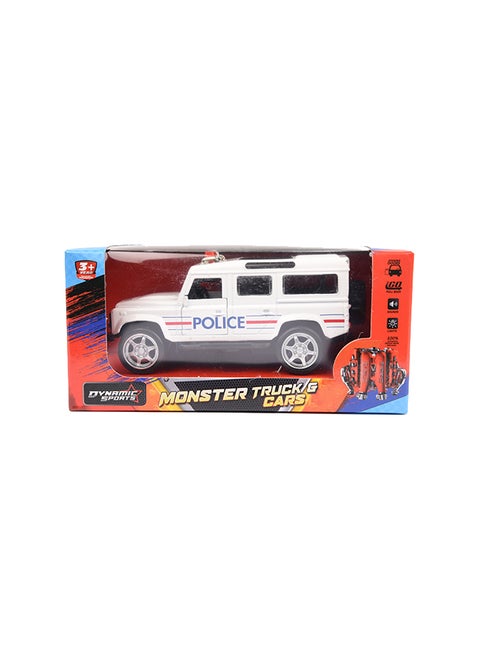 Police Pullback Jeep With Light And Sound Assorted 15.5 x 7 x 7cm