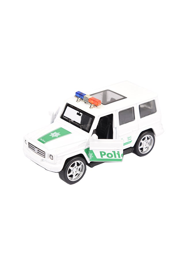 Police Pullback Jeep With Light And Sound Assorted 15.5 x 7 x 7cm
