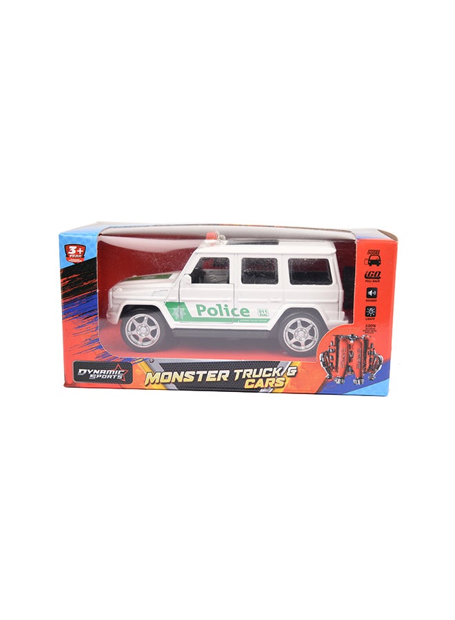 Police Pullback Jeep With Light And Sound Assorted 15.5 x 7 x 7cm