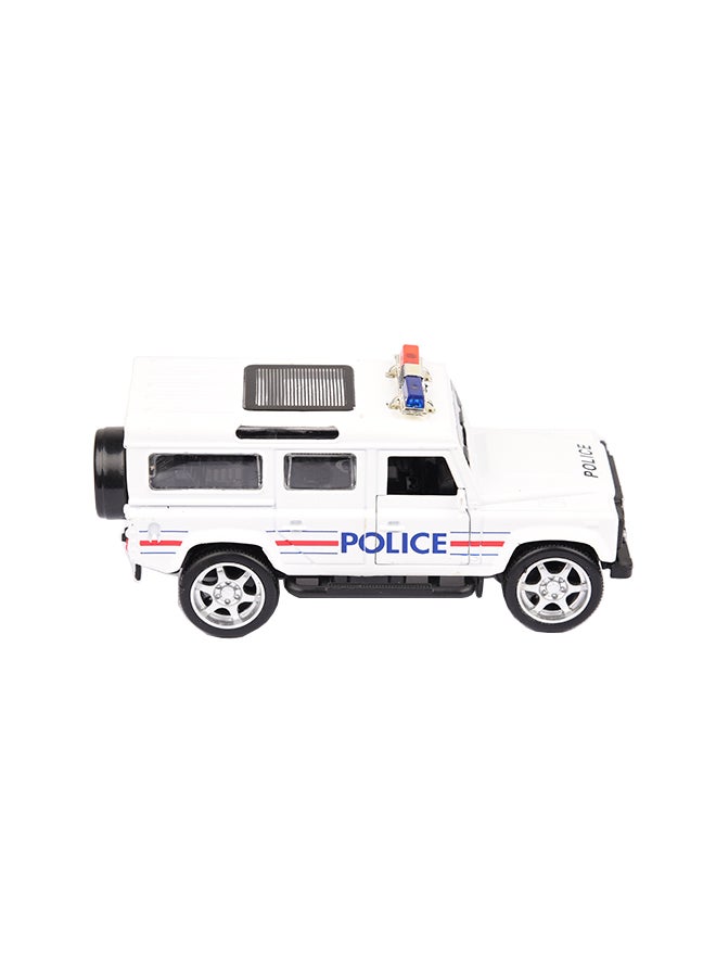 Police Pullback Jeep With Light And Sound Assorted 15.5 x 7 x 7cm