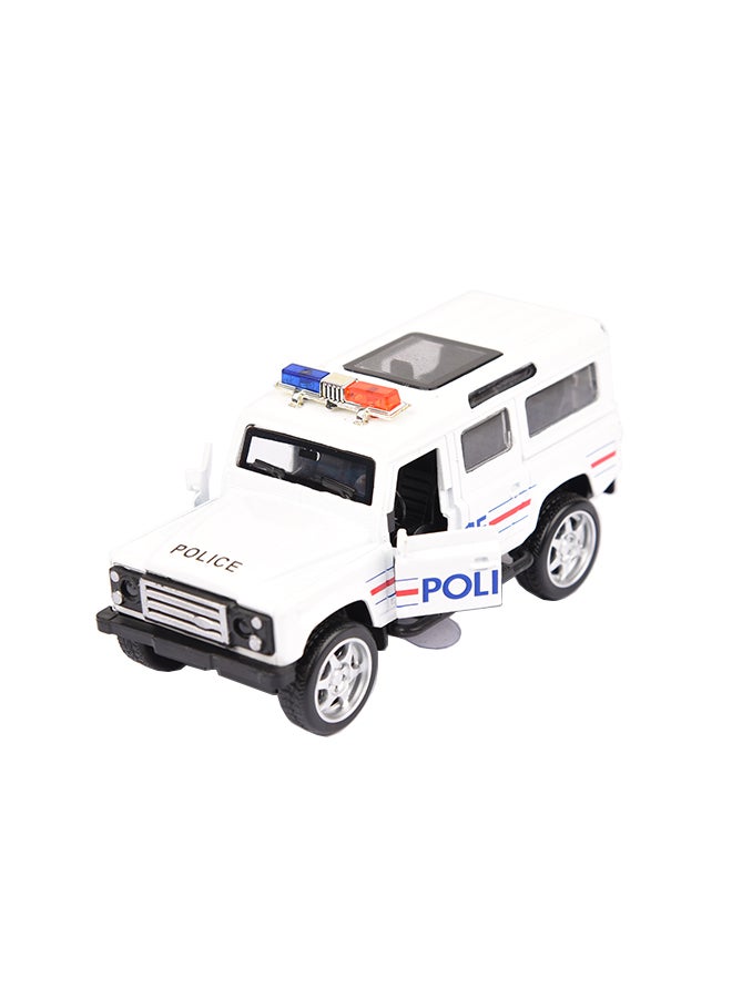 Police Pullback Jeep With Light And Sound Assorted 15.5 x 7 x 7cm