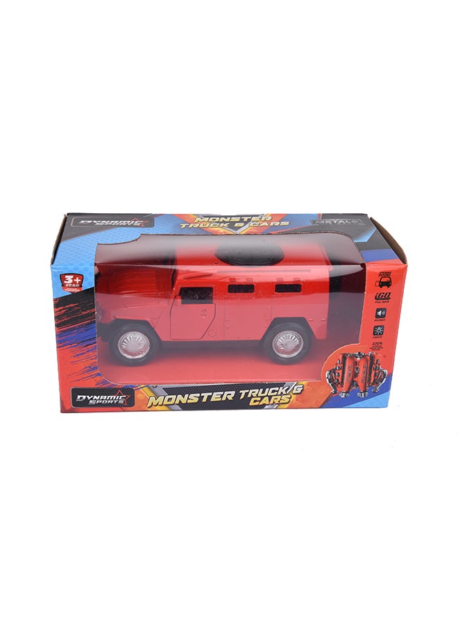 Dynamic Sports - Diecast Pullback Armour Car With Light And Sound Assorted 15.5 x 7 x 7cm - Image 1
