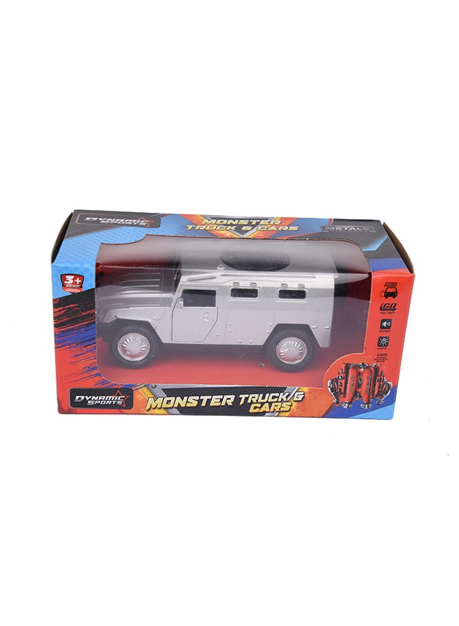 Dynamic Sports - Diecast Pullback Armour Car With Light And Sound Assorted 15.5 x 7 x 7cm - Image 1