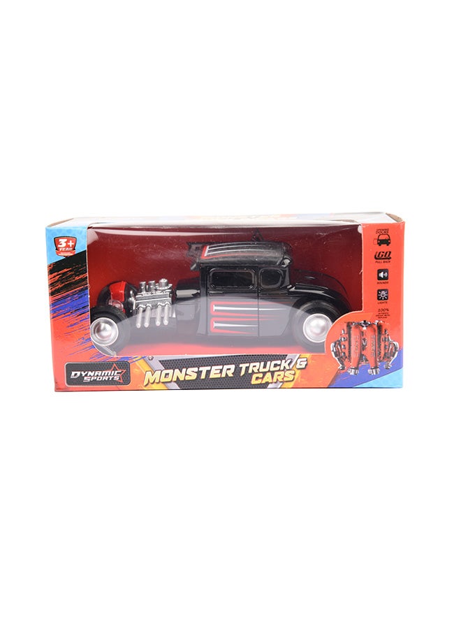 American Drag Racing Pullback Car With Light And Sound Assorted 15.5 x 7 x 7cm