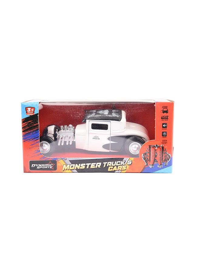American Drag Racing Pullback Car With Light And Sound Assorted 15.5 x 7 x 7cm