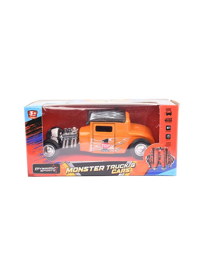 American Drag Racing Pullback Car With Light And Sound Assorted 15.5 x 7 x 7cm