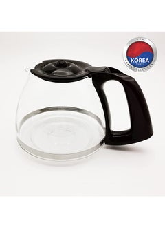 DAEWOO Coffee Machine 10 Cup Coffee Maker for Drip Coffee and Espresso with Glass Carafe, Korean Technology 1.25 L 800.0 W DCM1302B Black/Silver  - Image 3