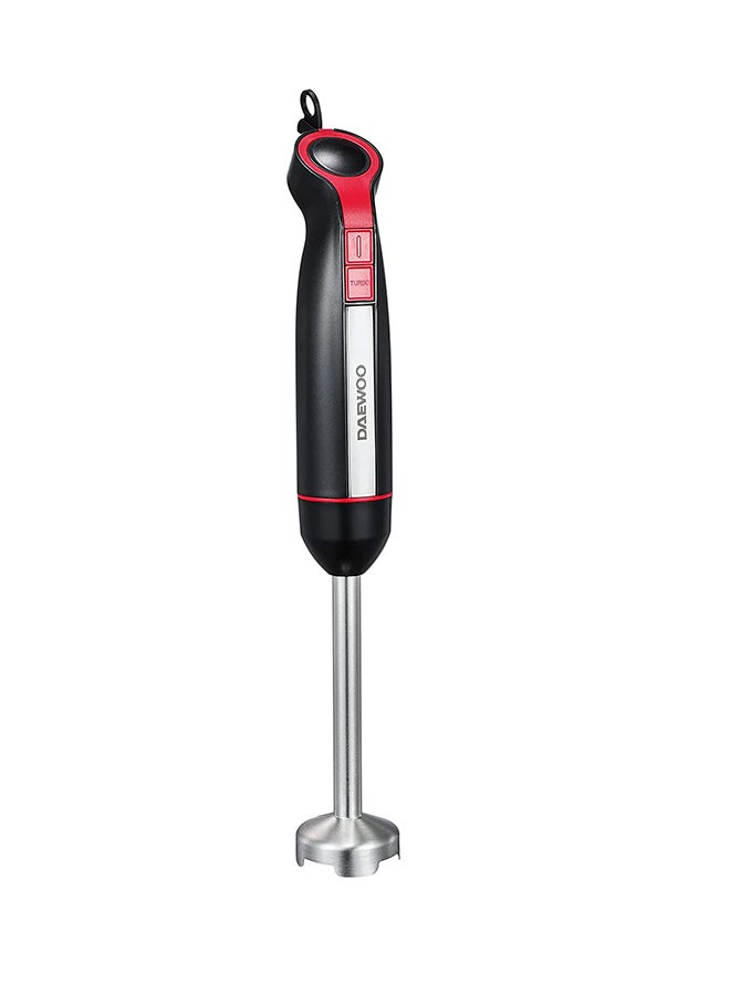 DAEWOO - Stainless Steel Stem Hand Blender With Chopper And Whisk 3-in-1 400W Korean Technology DHB1540 Black - Image 1
