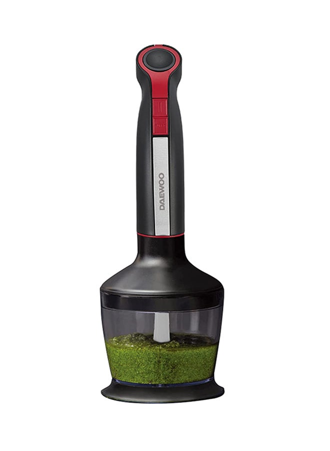 DAEWOO - Stainless Steel Stem Hand Blender With Chopper And Whisk 3-in-1 400W Korean Technology DHB1540 Black - Image 1