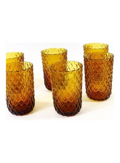 IVV 6-Piece Net Tumbler Set Amber Colour  - Image 2