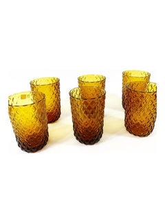 IVV 6-Piece Net Tumbler Set Amber Colour  - Image 3