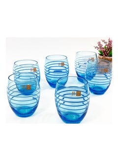 IVV 6-Piece Rings Water Tumbler Set Turquoise Blue  - Image 2