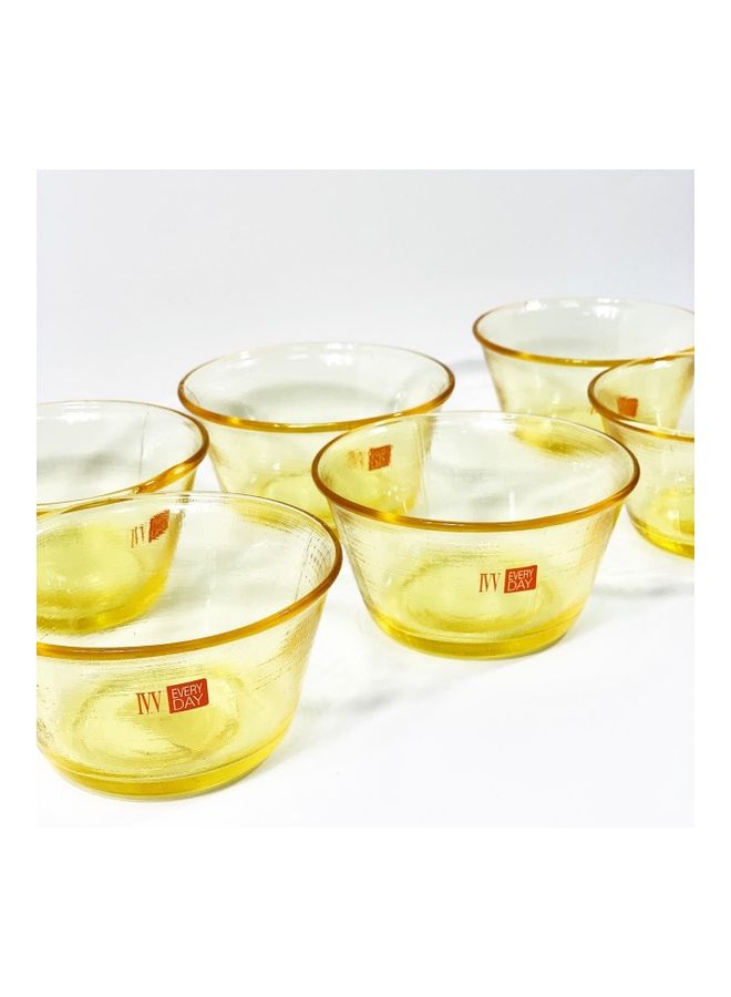 IVV 6-Piece Denim Bowl Set Yellow 12.2cm - Image 2