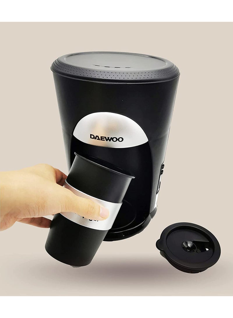 Insta Coffee Maker/ Coffee Machine with Travel Mug, Korean Technology 300.0 ml 500.0 W DCM9010 Black