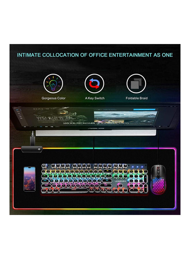 Arabest RGB LED Gamimg Mousepad Black - Image 2