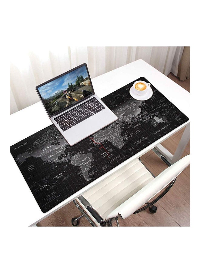 Arabest World Map Printed Gaming Large Mouse Pad Mat Black/Grey - Image 2