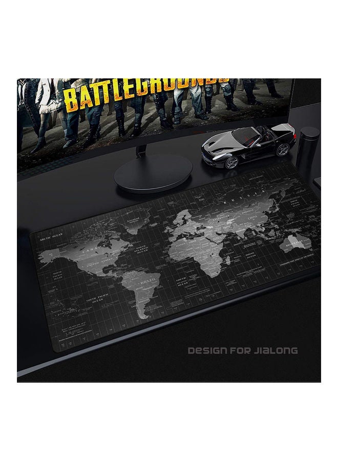 Arabest World Map Printed Gaming Large Mouse Pad Mat Black/Grey - Image 3