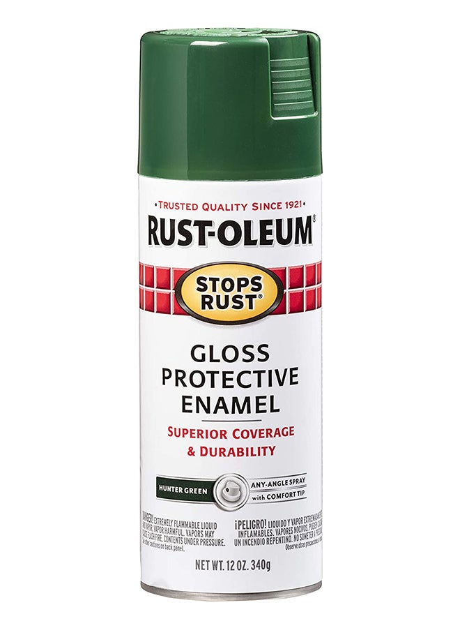 RUST-OLEUM Gloss Protective Enamel Spray Paint Hunter Green - Image 1