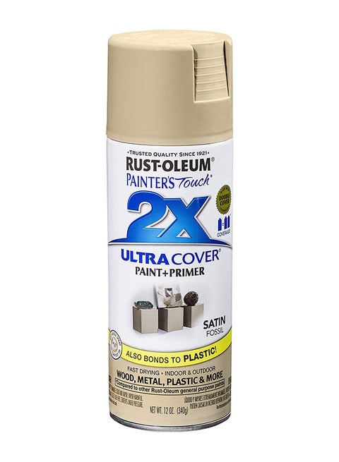 Rust-Oleum 249080 Painter's Touch 2X Ultra Cover, 12 Ounce (Pack of 1), Satin Fossil Fossil