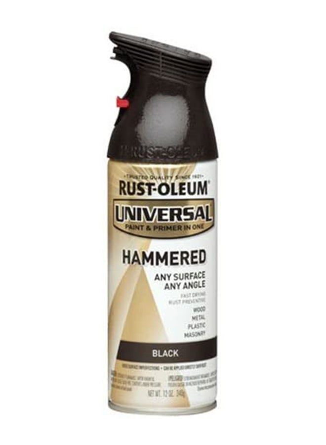 RUST-OLEUM Universal Hammered Spray Paint Black - Image 1