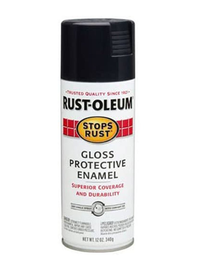 RUST-OLEUM Stops Rust Protective Enamel Spray Paint Gloss Black 