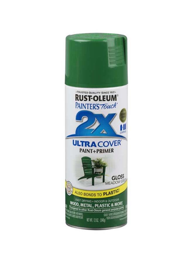 RUST-OLEUM Painter's Touch 2X Ultra Cover Paint And Primer Spray Meadow Green 