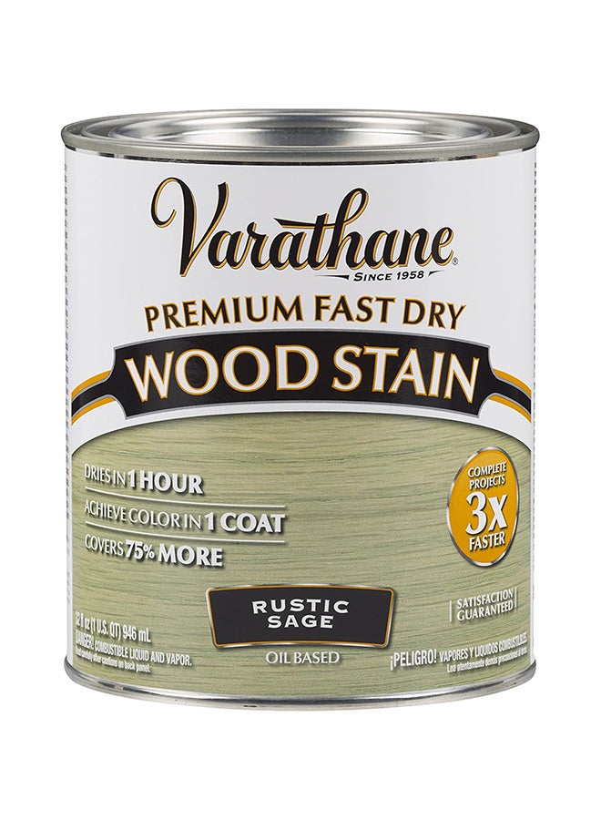 RUST-OLEUM Varathane Premium Fast Dry Wood Stain Rustic Sage 946ml  - Image 1