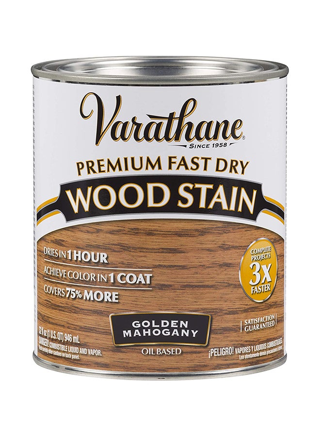 RUST-OLEUM Varathane Premium Fast Dry Wood Stain Golden Mahogany 946ml - Image 1