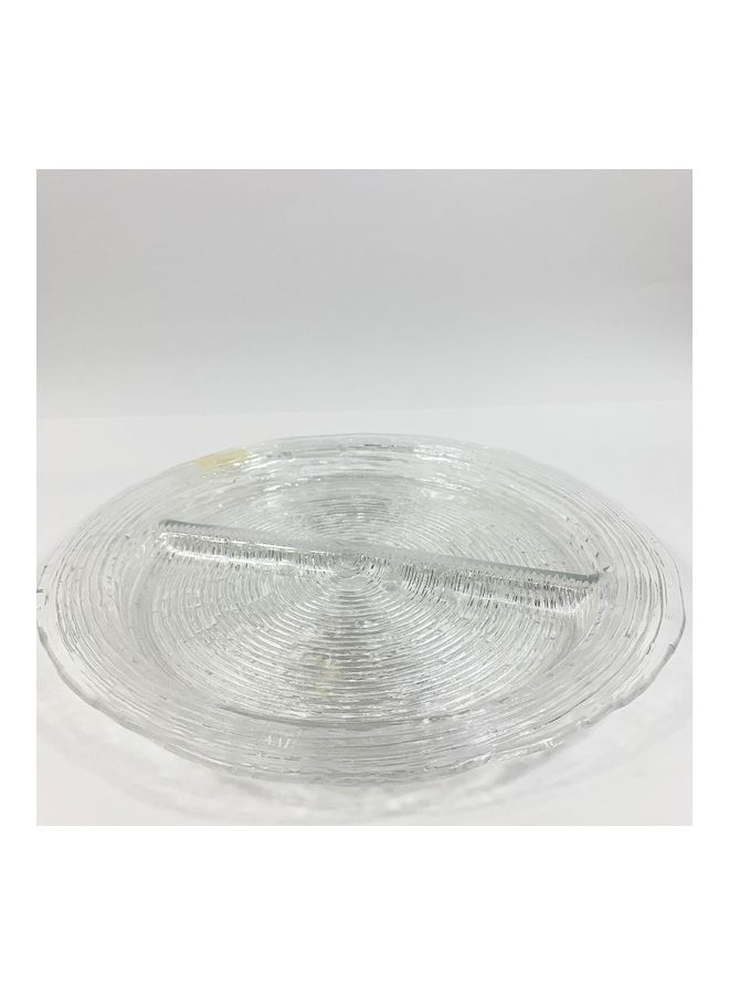 IVV Wave 2 Sections Appetizer Tray Transparent 32cm  - Image 1