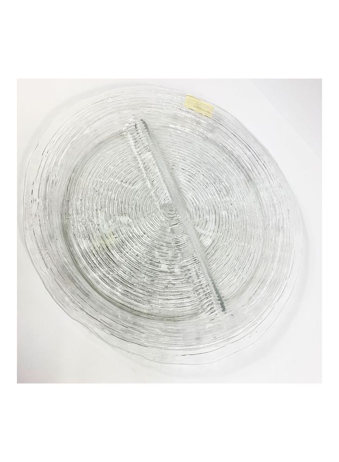 IVV Wave 2 Sections Appetizer Tray Transparent 32cm  - Image 2
