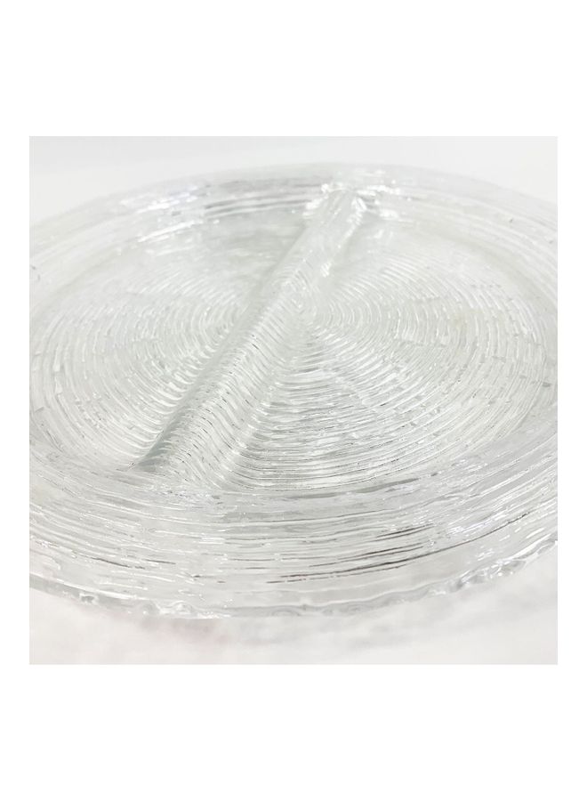 IVV Wave 2 Sections Appetizer Tray Transparent 32cm  - Image 3