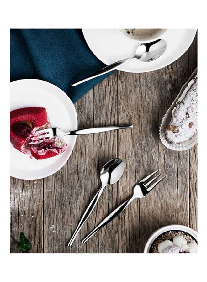 Set Of Flatware Finesse 30 Pieces Stainless Steel Silver
