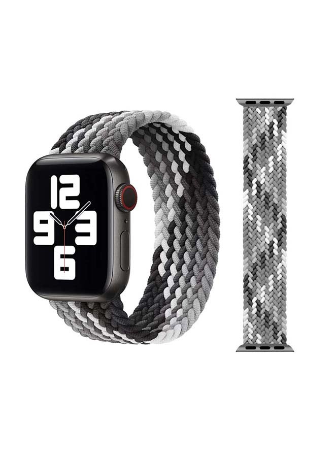 Perfii - Braided Solo Band for Apple Watch Series 1/2/3/4/5/6/SE 44/42mm Multicolour - Image 1